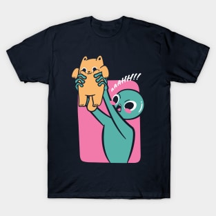 Alien Charmed By Cat T-Shirt